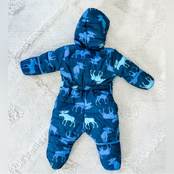 Hatley Blue Puffer Moose Snowsuit - 12-18 months - Picture 2 of 3
